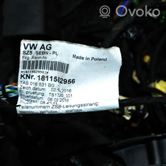 Volkswagen PASSAT B8 Jarrujen johtosarja 3G2970000H