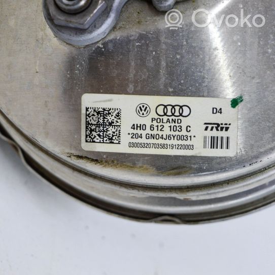 Audi A8 S8 D4 4H Bremžu vakuuma pastiprinātājs 4H0612103C