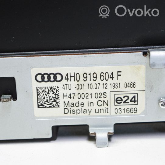 Audi A8 S8 D4 4H Monitor/display/piccolo schermo 4H0919604F