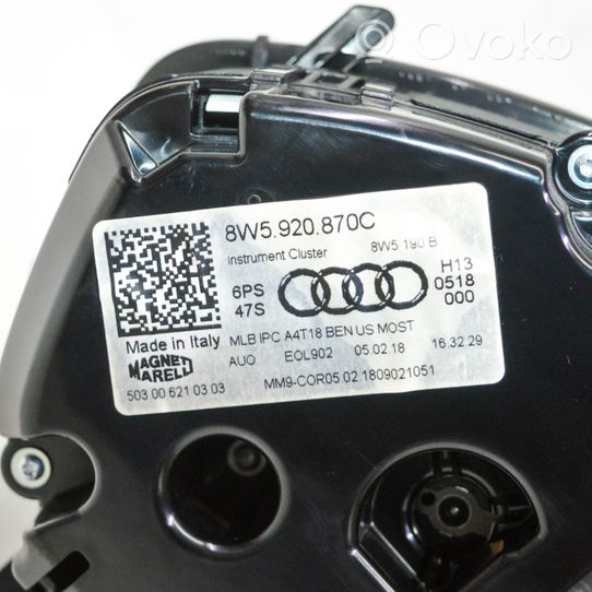 Audi A4 S4 B9 Licznik / Prędkościomierz 8W5920870C