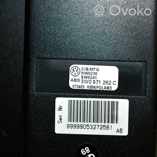Volkswagen Phaeton Phone control unit/module 3W0971262C