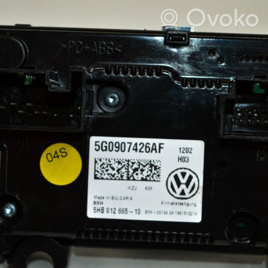 Volkswagen PASSAT B8 Przełącznik / Włącznik nawiewu dmuchawy 5G0907426AF