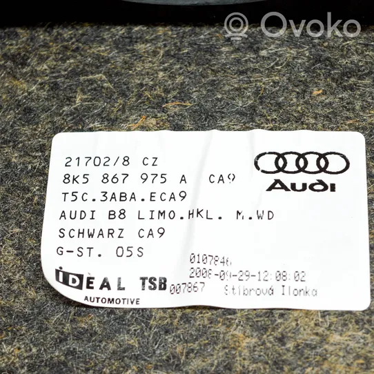 Audi A4 S4 B8 8K Takaluukun koristelista 8K5867975A