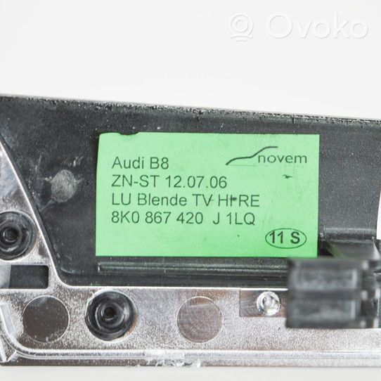 Audi A4 S4 B8 8K Takaoven lista (muoto) 8K0867420J