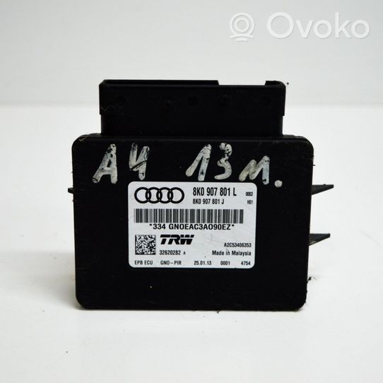 Audi A4 S4 B8 8K Galinių stabdžio (EMF) valdymo blokas 8K0907801L