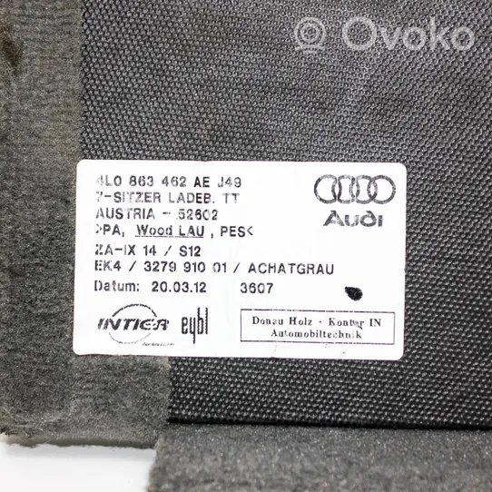 Audi Q7 4L Trunk/boot floor carpet liner 4L0863462AE