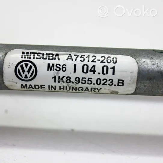 Volkswagen Scirocco Mechanizm i silniczek wycieraczek szyby przedniej / czołowej 1K8955119B