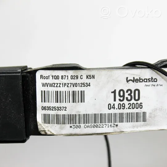 Volkswagen Eos Pakeliamo/ sudedamo stogo komplektas 1Q0871029C