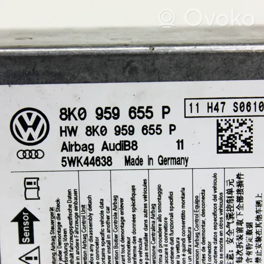 Audi A4 S4 B8 8K Unidad de control/módulo del Airbag 8K0959655P