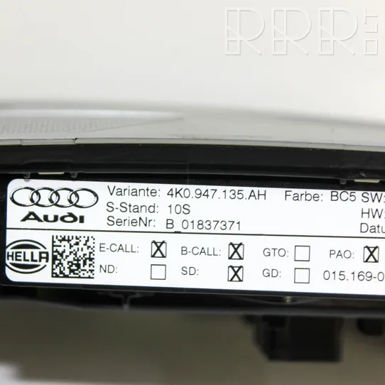 Audi A4 S4 B9 Illuminazione sedili anteriori 5Q0951177