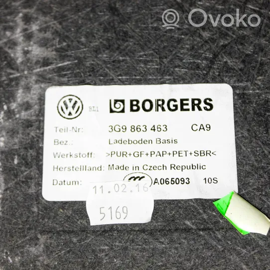 Volkswagen PASSAT B8 Tapis de coffre 3G9863463