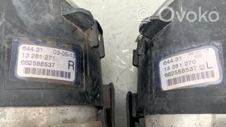 Opel Astra J Priešrūkinių žibintų komplektas 13281270