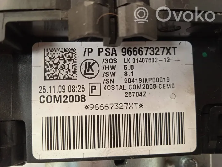 Citroen C3 Pluriel Interruttore di regolazione dell’illuminazione del quadro 96667327XT