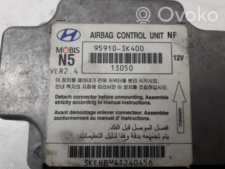 Hyundai Sonata Module de contrôle airbag 959103K400