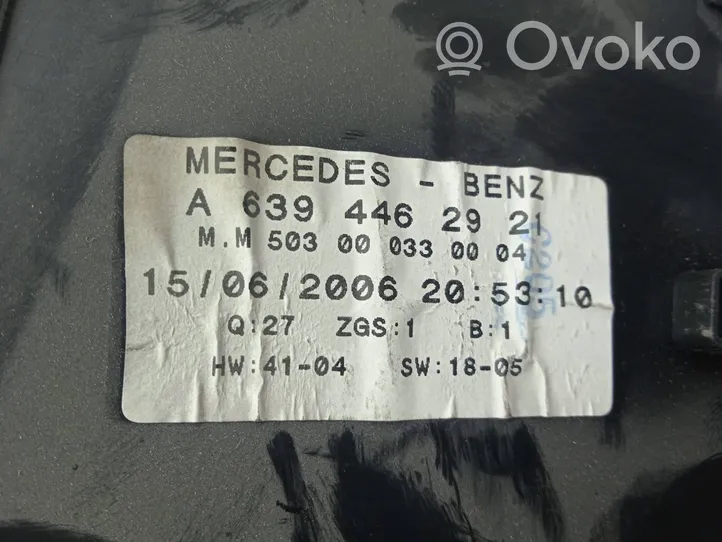 Mercedes-Benz Vito Viano W639 Compteur de vitesse tableau de bord A6394462921