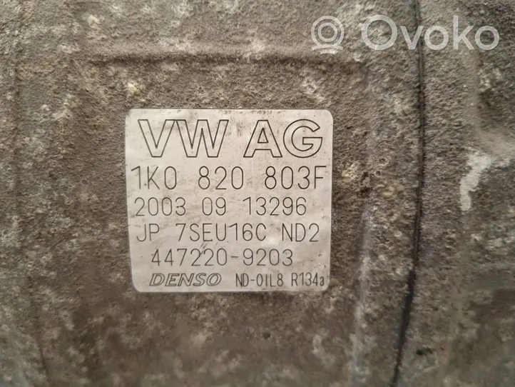 Volkswagen Golf SportWagen Ilmastointilaitteen kompressorin pumppu (A/C) 1K0820803F