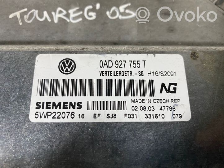 Volkswagen Touareg I Module de contrôle de boîte de vitesses ECU 0AD927755T