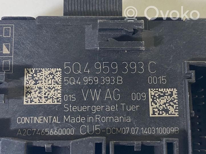 Volkswagen Golf VII Oven ohjainlaite/moduuli 5Q4959393C