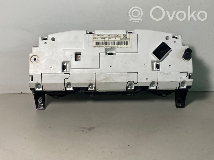 Citroen C5 Spidometrs (instrumentu panelī) 9805315780