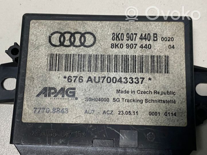 Audi A5 8T 8F Pysäköintitutkan (PCD) ohjainlaite/moduuli 8K0907440B