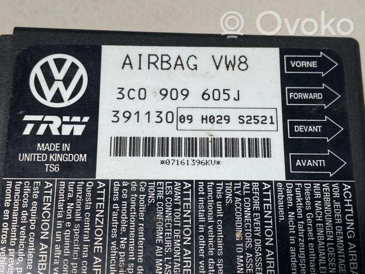 Volkswagen PASSAT B6 Module de contrôle airbag 3C0909605J