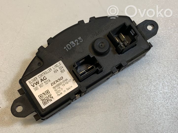 Volkswagen PASSAT B8 Relé de ventilador de calefacción 3Q0907521A