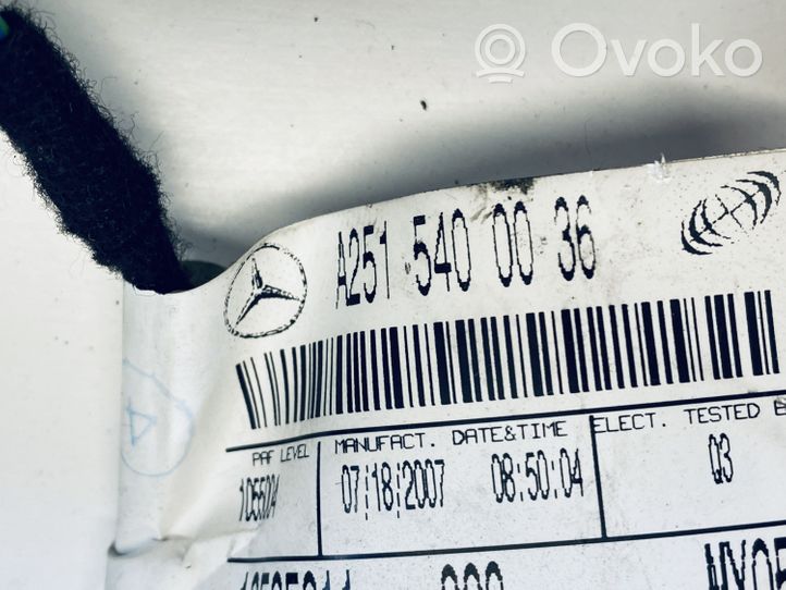 Mercedes-Benz R W251 Надувная подушка для пассажира A2518600805