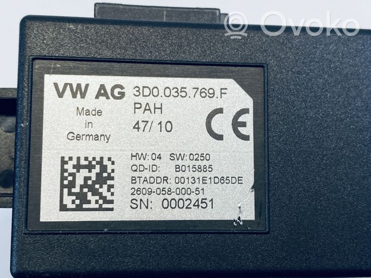 Volkswagen Phaeton Bluetooth Modul Steuergerät 3D0035769F