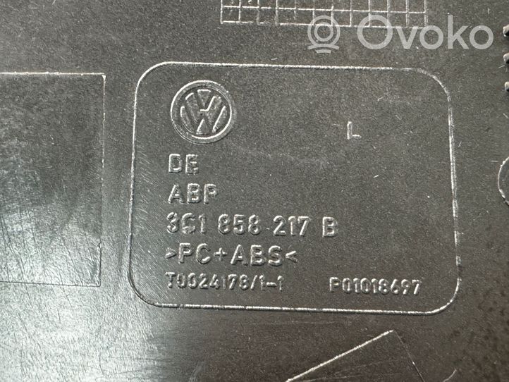 Volkswagen PASSAT B6 Kojelaudan sivupäätyverhoilu 3C1858217B