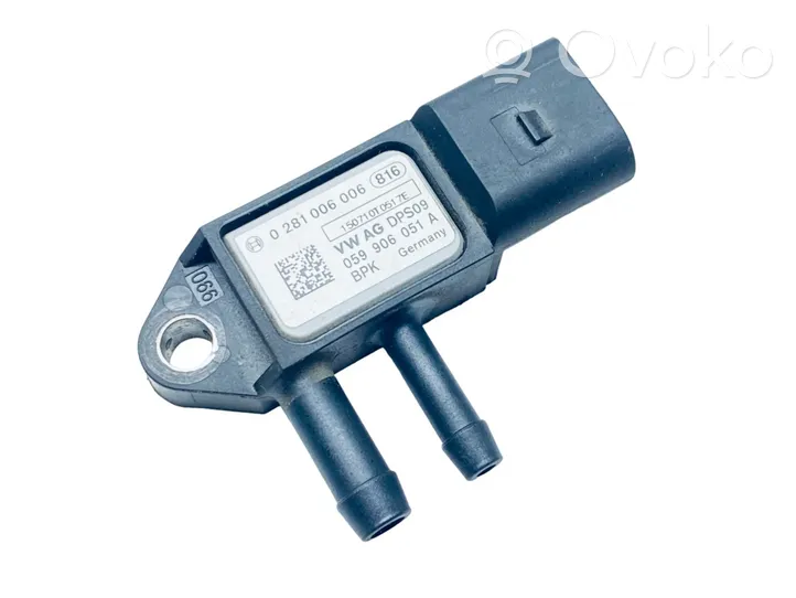 Audi A4 S4 B8 8K Sensore di pressione dei gas di scarico 059906051A