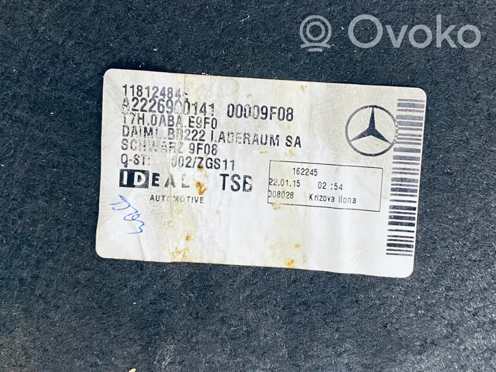 Mercedes-Benz S W222 Rivestimento vano della ruota di scorta A2226900141