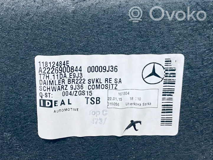 Mercedes-Benz S W222 Rivestimento pannello laterale del bagagliaio/baule A2226900844