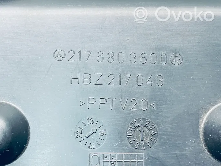 Mercedes-Benz S W222 Revestimiento de los botones de la parte inferior del panel A2176803600