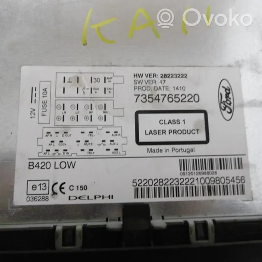 Ford Ka Unità principale autoradio/CD/DVD/GPS 1856712