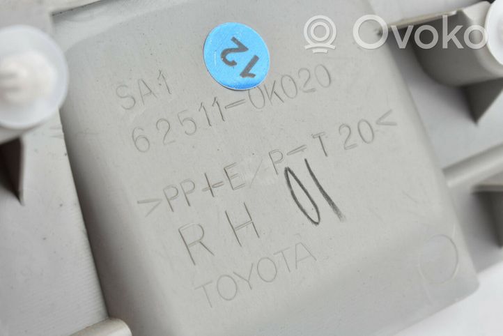 Toyota Hilux (AN10, AN20, AN30) C-pilarin verhoilu 625110K020