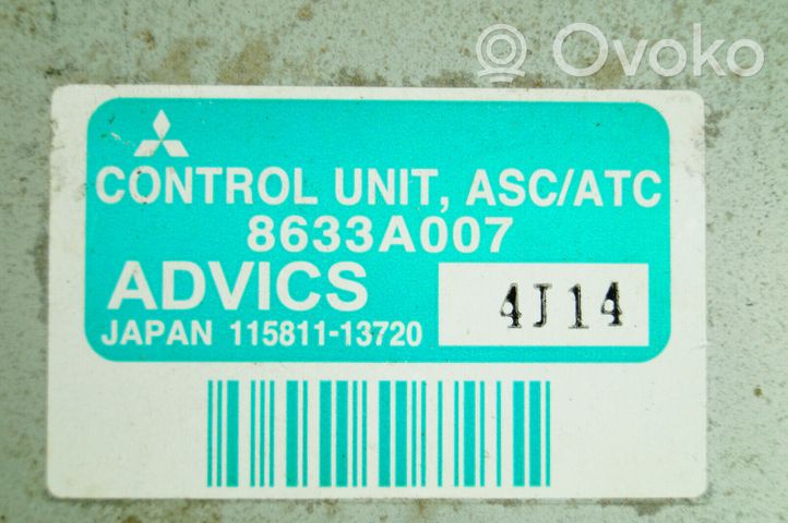 Mitsubishi Pajero Aktiivijousituksen ohjainlaite (ESP) 8633A007