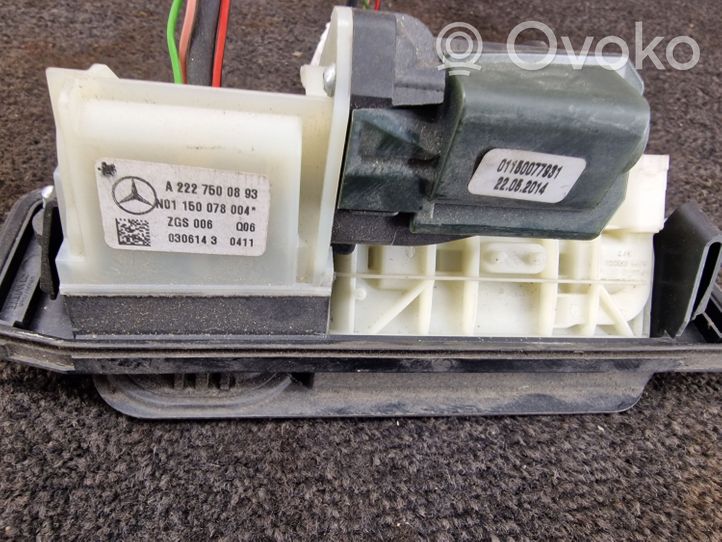 Mercedes-Benz C W205 Telecamera per retrovisione/retromarcia A2229050706