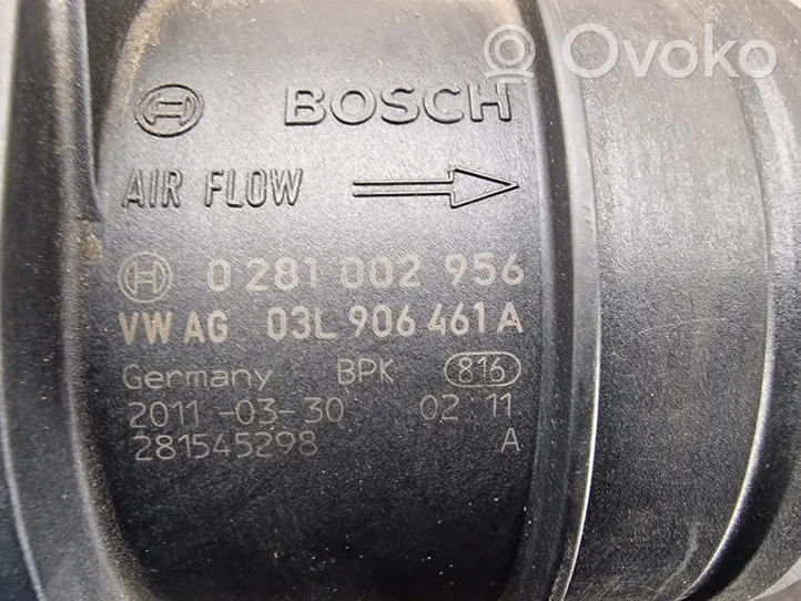 Volkswagen PASSAT B7 Mass air flow meter 03L906461A