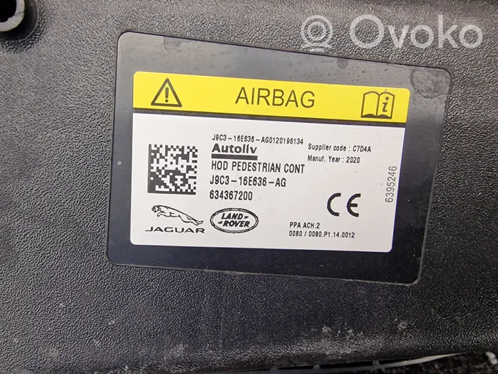 Land Rover Range Rover Evoque L551 Poduszka powietrzna Airbag dla pieszych J9C316E636AG