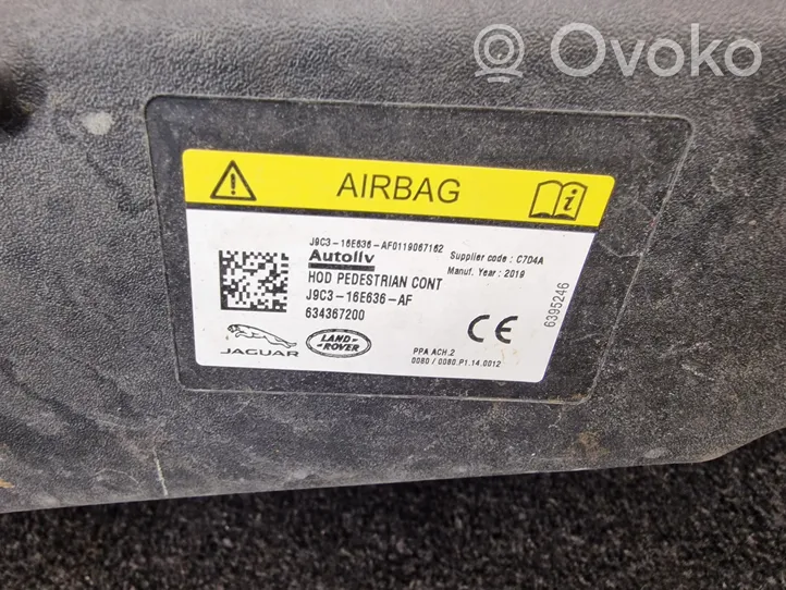 Land Rover Range Rover Evoque L551 Poduszka powietrzna Airbag dla pieszych J9C316E636AG