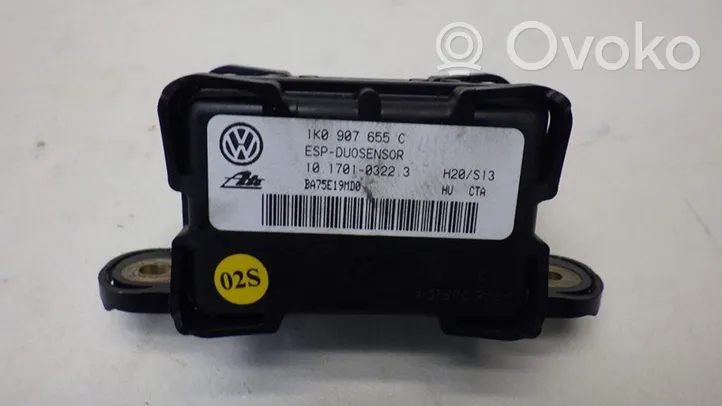 Skoda Octavia Mk2 (1Z) Sensore di imbardata accelerazione ESP 1K0907655