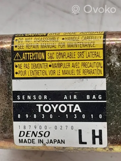 Toyota Corolla Verso E121 Capteur de collision / impact de déploiement d'airbag 8983013010