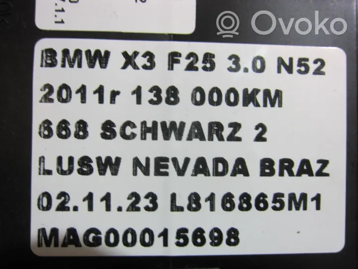 BMW X3 F25 Modulo comfort/convenienza 9252125