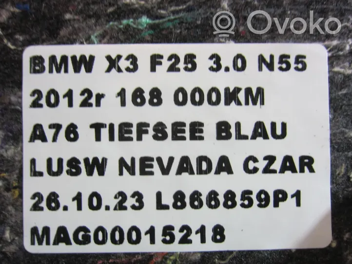 BMW X3 F25 Bagažinės kilimas 9175118