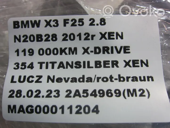 BMW X3 F25 Support de montage d'aile 7267325