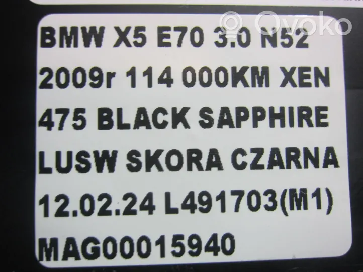 BMW X5 E70 Moduł sterowania Gateway 9227170