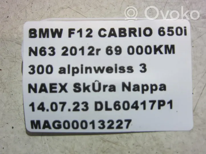 BMW 6 F12 F13 Guma uszczelniająca szyberdachu 7227802