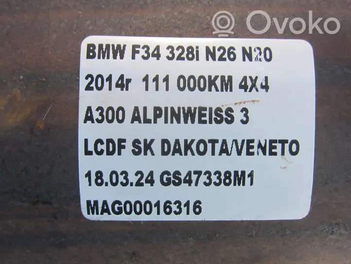 BMW 3 GT F34 Filtr cząstek stałych Katalizator / FAP / DPF 7645851