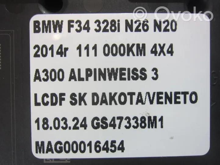 BMW 3 GT F34 Autres unités de commande / modules 9362395