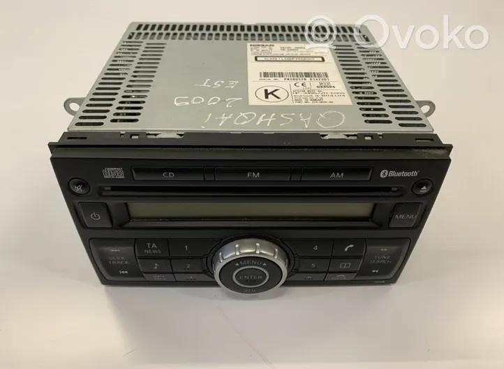 Nissan Qashqai Radio/CD/DVD/GPS-pääyksikkö 28185JD00A